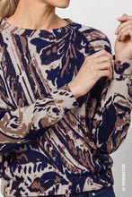 Abstract Print Knit Jumper