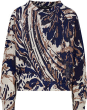 Abstract Print Knit Jumper