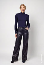 High Neck Top with Lace Cuffs