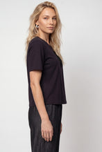 Black Embellished Floral T-Shirt
