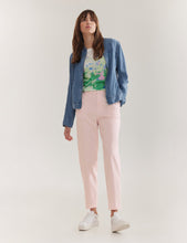 Lightweight Bomber Jacket in a Denim Look - Mid Blue