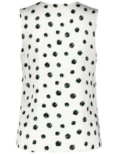 Sleeveless Blouse with Polka Dots