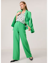 Sleeveless Blouse with Polka Dots