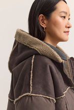 Shearling-Trim Puffer Jacket