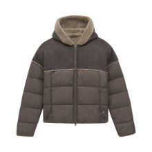 Shearling-Trim Puffer Jacket