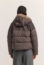 Shearling-Trim Puffer Jacket