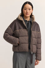 Shearling-Trim Puffer Jacket
