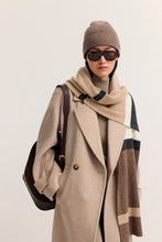 Taupe Ribbed Knit Beanie